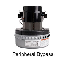 Comparing central vacuum motors — Peripheral Bypass motor exhaust diagram