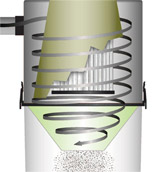 Central vacuum filtration — semi-cyclonic system with secondary filter rated 3 out of 5 stars
