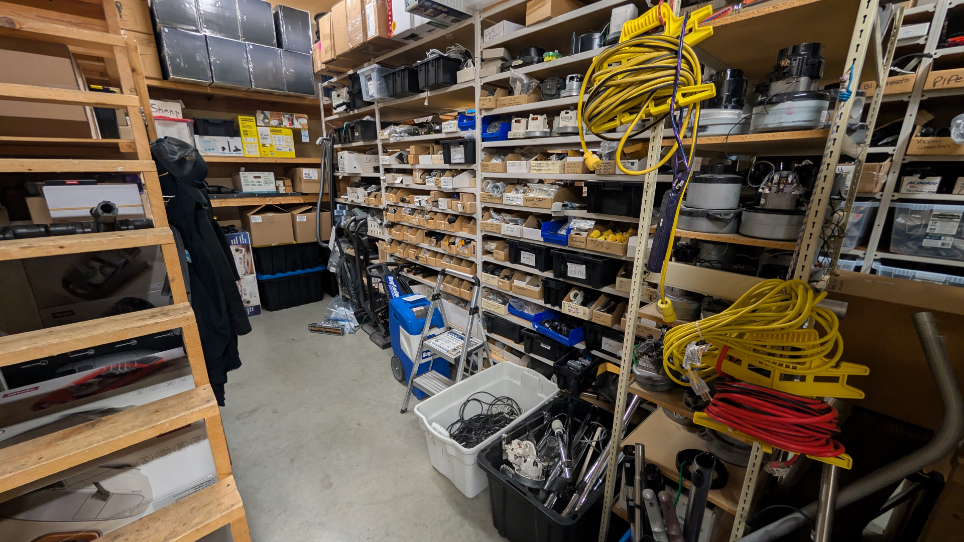 Happy customer leaving Your Vacuum Superstore with a new vacuum — Kelowna's trusted vacuum experts